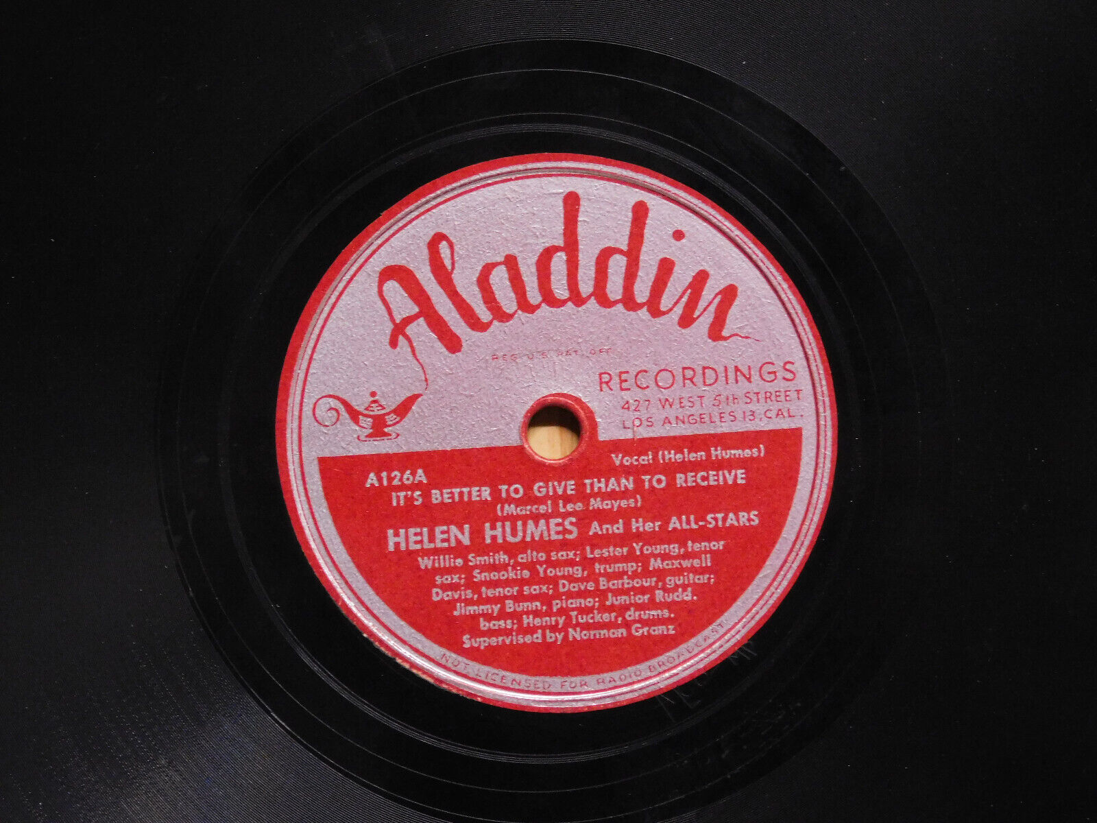 Helen Humes jazz blues 78 Its Better To Give Than To Receive bw See See Rider