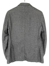 MASSIMO DUTTI 2012 blazer slim fit uomo (UK) 40 misto lana notch risvolto melange