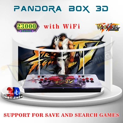 NEW Pandora Box Double Sticks 23000 Games 3D WiFi Retro Games Arcade Console