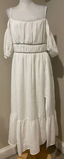 ASTR THE LABEL Womens Long White Dress NWOT - Sz Large