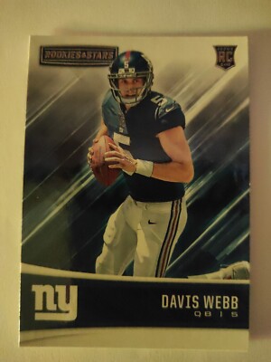 Trading Card Football NFL Davis Webb New York Giants 2017 Panini