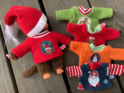 KLEIDUNG Pulli für Plüsch Äffchen Gr. 20 cm Teddy Bären Weihnachten Pullover