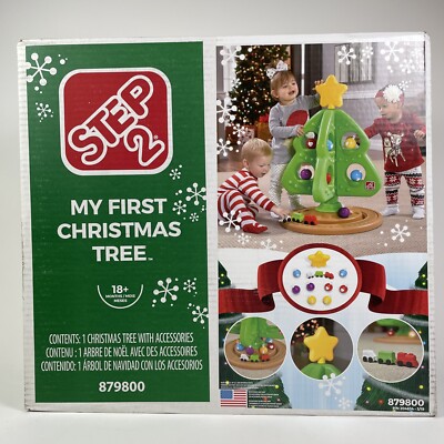 Step 2 My First Christmas Tree Train Ornaments Preschool Pretend Play Toy New  