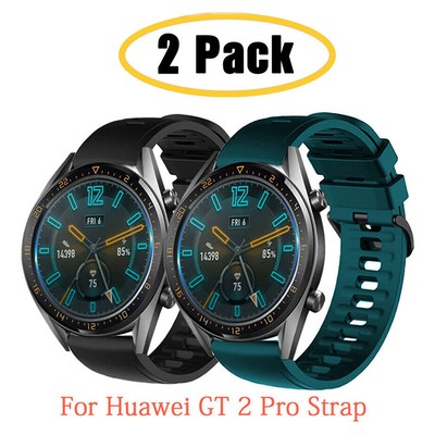 2 PACKS Bracelet Sports For Huawei GT 2 Pro Band Strap Wrist Women Men