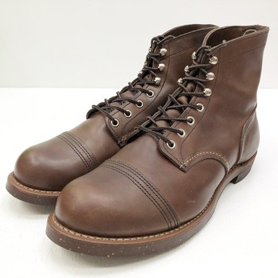 RedWing Boots 08111-1 Leather Brown Iron Ranger Boots Size US 10 