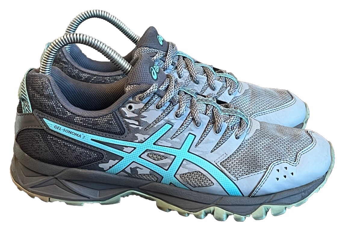 Asics Womens Gel Sonoma 3 T776N Gray Running Shoes Sneakers  display picture 2