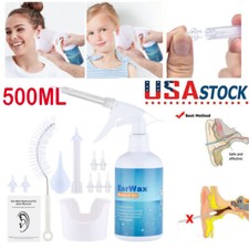 Ear Wax Removal Tool Ear Cleaning Spray Bottle Irrigation System for Adults Kids