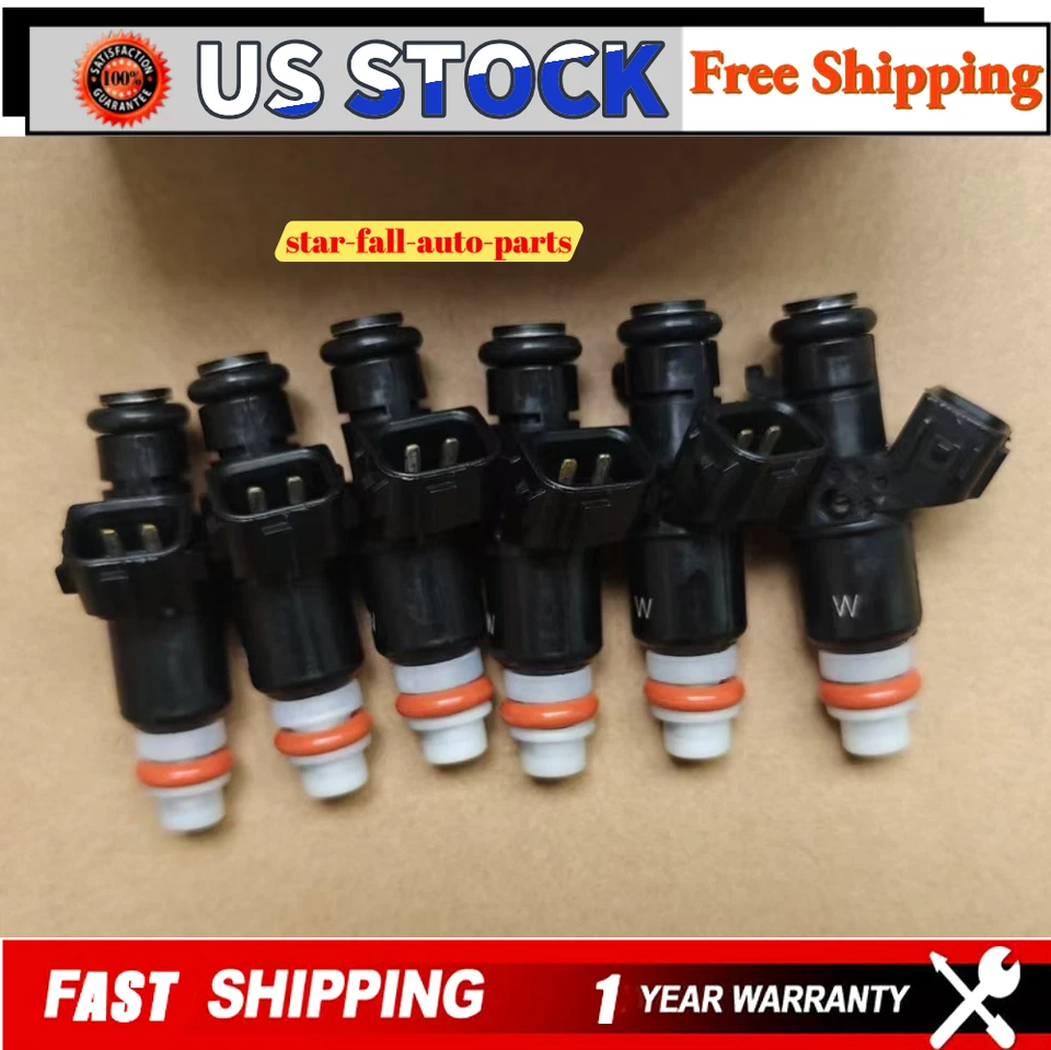 OEM 6X FUEL INJECTORS 16450-RCA-A01 FOR 2005-2017 Honda Odyssey 3.5L - Image 3 of 4
