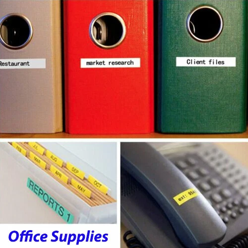 Compatible Label Tape TZe-431 TZ431 for Brotehr P-Touch Black on Red 12mm x 8m - Picture 6 of 6