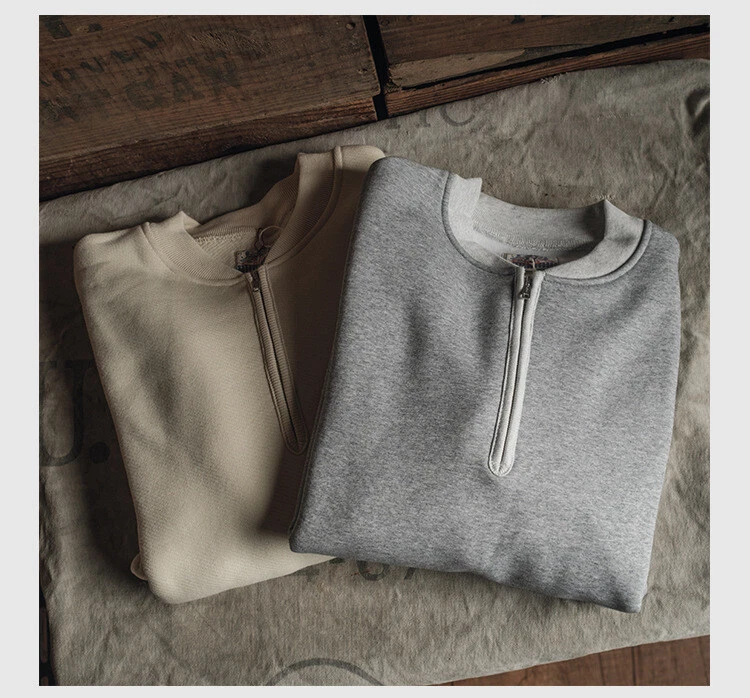 OFF WHITE Felpa con cappuccio uomo manica lunga stile americano retrò pullover zip primavera cotone moda