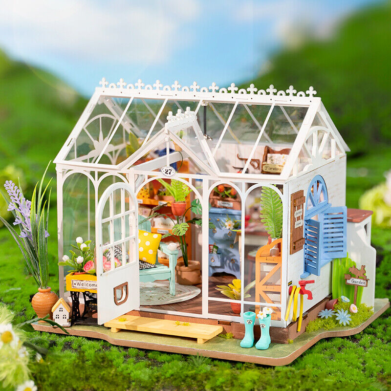 MDF Wooden Dreamy Dollhouse, Gift for Kids TOY-CYEL-152 - The Home Depot