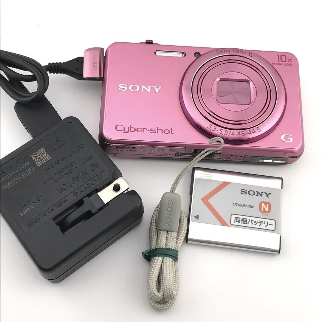 Sony Cyber-shot DSC-WX200 Pink Digital Camera 18.2MP Good Sony Cyber-shot DSC-WX200 Pink Digital Camera 18.2MP Good