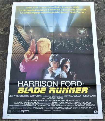 manifesto 2F film BLADE RUNNER H.Ford R.Hauer S.Joung Ridley Scott ed.1985 - 第 1/5 張圖片