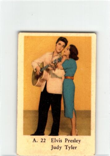 1950's Dutch Trade Card Set "A" #22 ELVIS PRESLEY Singing with JUDY TYLER - Picture 1 of 1