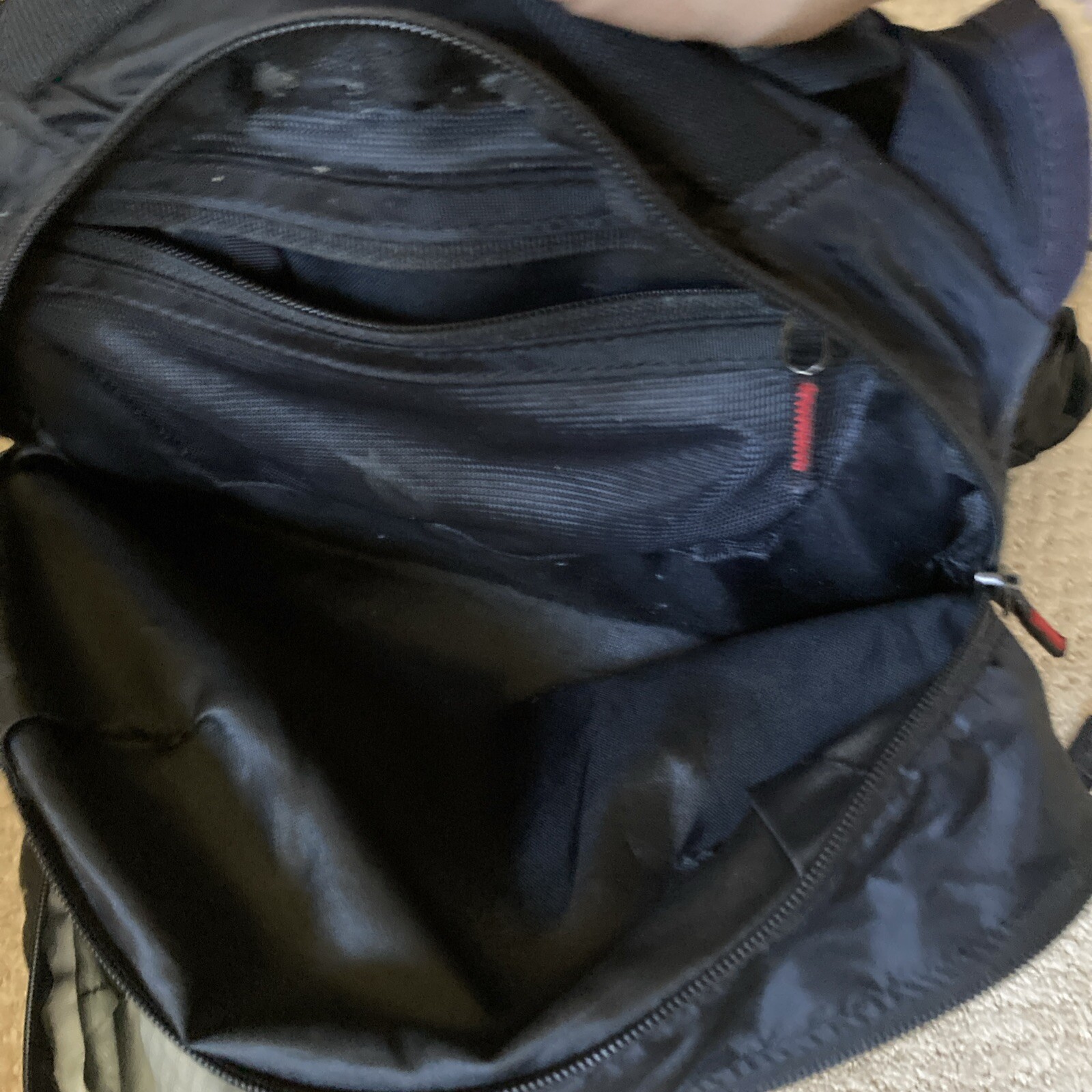 Gregory Backpack Black Hiking Camping Outdoor Travel Pack with Pockets Good