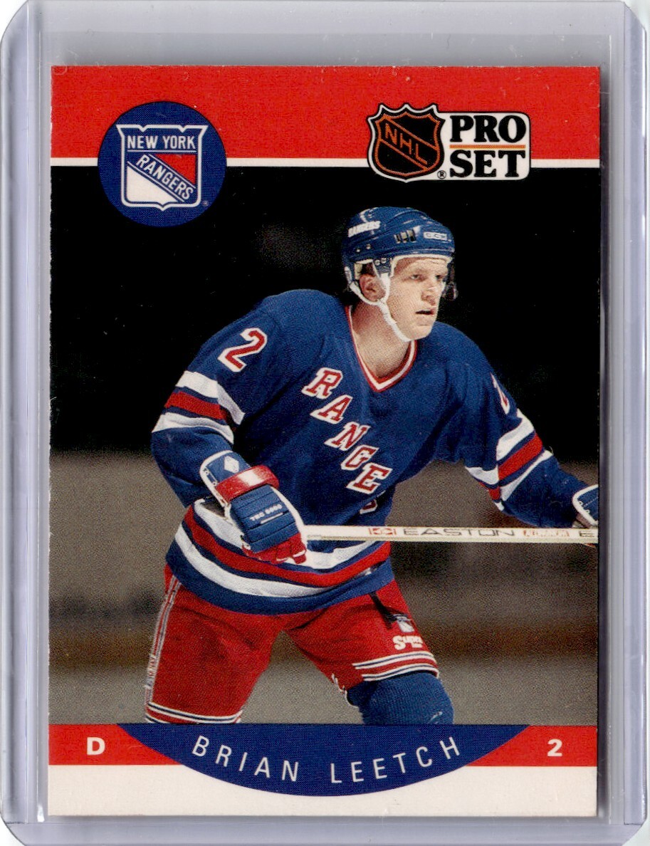 1990-91 Pro Set Brian Leetch B New York Rangers #201 | eBay