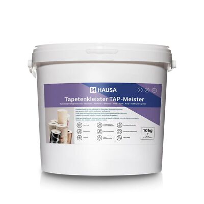 Hausa Tapetenkleister TAP-Meister Fertigkleister für Tapeten aller Art 10kg 60m²