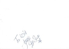 Jacqui McShee autograph signed 10x15 cm index card