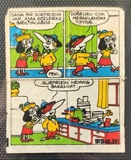 Early Tipi Tip Kent #391 TipiTip Chewing Bubble Gum Wrapper RARE