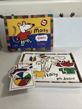 1994 Lucy Cousins Maisy Mouse Matching Game No Reading Briarpatch Miss 3 Pieces