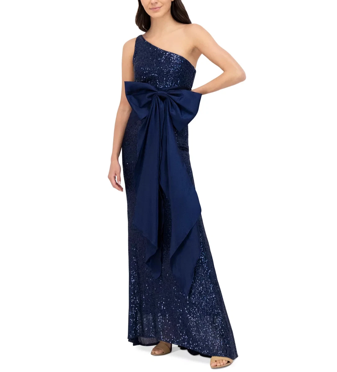 sachin and babi light blue dress Macy*s Eliza J Women's Sequined Cowlneck Gown available now at Orland Square main image 0