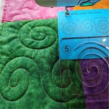 5 Swirl Template - Free Motion Quilting Templ...