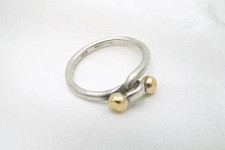 Anello Combinato Hook E Eye TIFFANY & Co. 5,5 US SV925 K18 750YG Argento 5611j