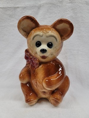 6 1/4'' SMALL TEDDY BEAR PLANTER BY ROYAL COPLEY, ROYAL WINDSOR, SPAULDING