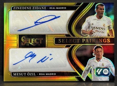 REAL SCHILD レアルシルト　デッドニング2setおまけ有 2025-26 Select La Liga Madrid Zinedine Zidane /Mesut Ozil Dual