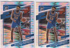 LOT (2) 2021-22 OPTIC PRIZMS PULSAR MITCHELL ROBINSON NEW YORK KNICKS - 365