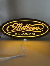 Mathews Solocam -  Light Up LED Sign With USB Plug -Archery Bow Hunting Deer NEW
