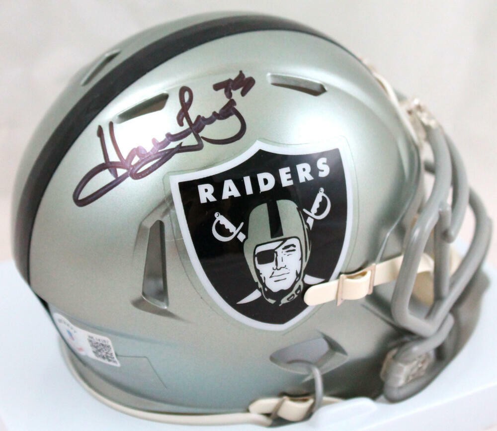 Howie Long Autographed Signed Oakland Raiders Flash Speed Mini Helmet-Beckett W Holo 