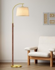 Dimmable Floor Lamp for Living Room 65" Tall Metal Standing Lamp W/ LED Bulb Mid