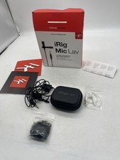IK Multimedia iRig Mic Lav Condenser Microphone for iPhone iPad Touch Android.