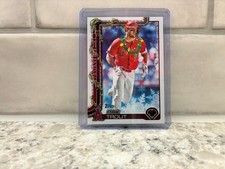 2025 Topps Holiday Baseball - Garland Short Print - Mike Trout Angels # H50