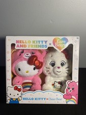 Hello Kitty and Friends x Care Bears Cheer Bear Plush Set Brand New Sealed