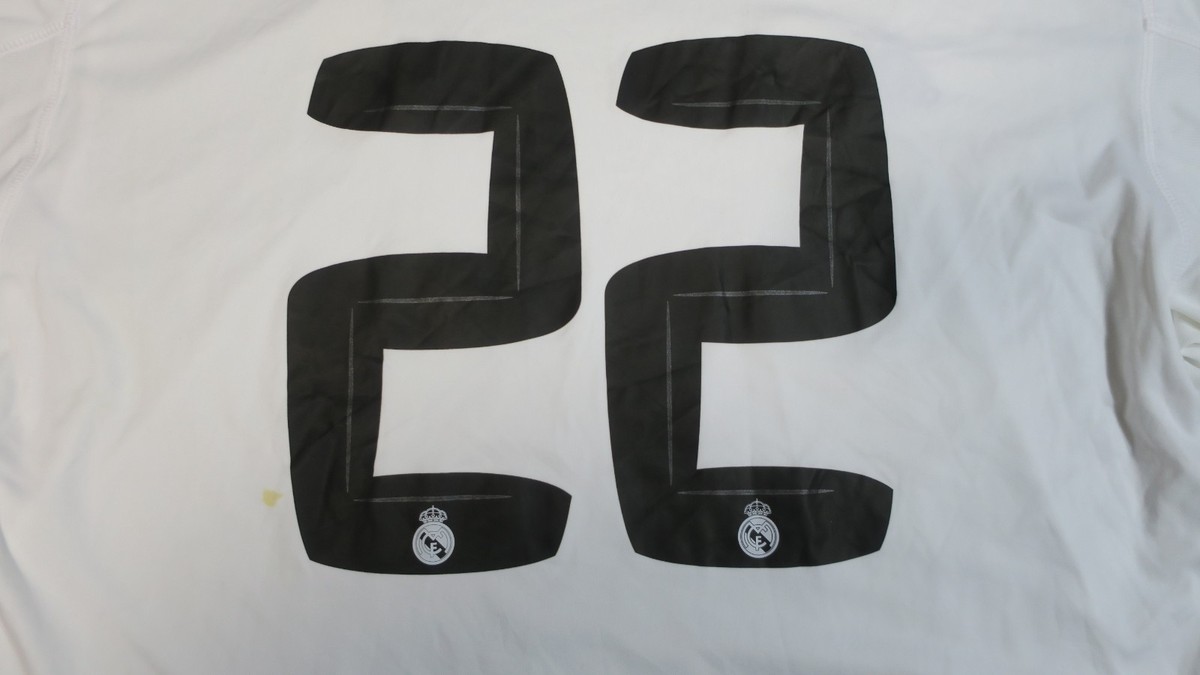 Maillot Real Madrid Extérieur 2011-2012 - Di Maria #22, Manches Longues, Taille XL (neuf)