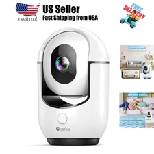 2K Pan/Tilt Security Camera, WiFi Indoor Cameras for Home Security with AI Mo...