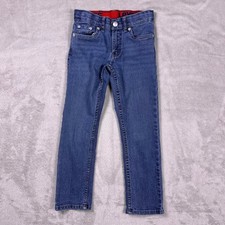 Levis 511 Slim Fit Boys Jeans Sz 7 Reg Medium Wash Blue Adjustable Waist Stretch