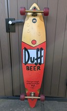 Raro mazzo di skateboard Santa Cruz Simpsons Duff Beer Pintail Cruzer 2011