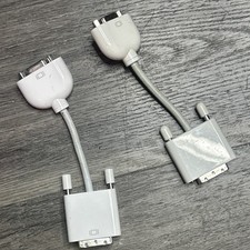 2 Apple Compatible DVI-I Male to VGA-Female Monitor Adapter Cable Connectors