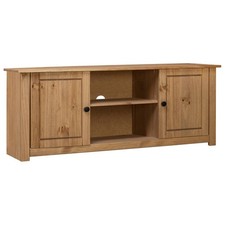 TV Schrank Kiefer Massivholz Fernsehschrank Tisch Möbel 120x 40 x 50 cm Lowboard