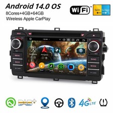 Android 14 Head Unit Sat Nav CarPlay 64GB Toyota Auris 2 E180 Hybrid Touring DVD