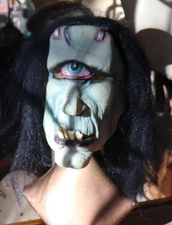 Vtg 2001 Paper Magic Group Scary One Eyed Monster Rubber Halloween Mask Cyclops