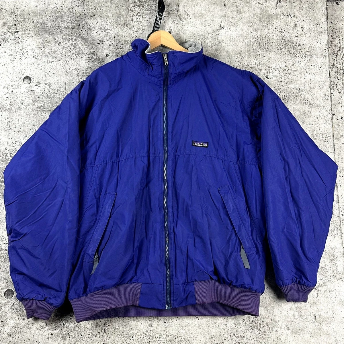 Vintage Patagonia Shelled Synchilla Jacket USA Made Size XL Purple