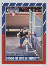 1991 Topps American Gladiators Ducking for Cover in Assault #11 10ou