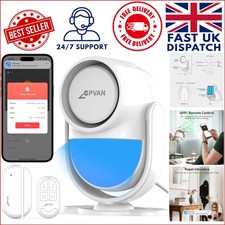 Smart Wireless Home Security - 3-Piece PIR Alarm Kit with App & Remote Control