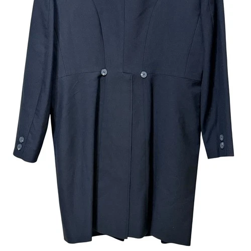 Wah Maker Frontier Clothing Men Black Wool Blend Frock Coat Jacket 40 538489 USA image 5