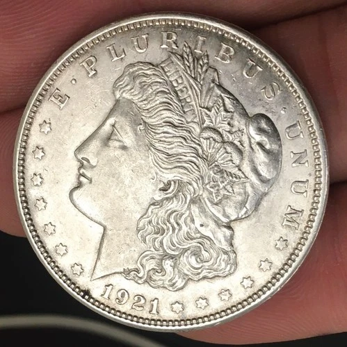 Superior 1921 D Morgan Silver Dollar $1 Super Fine Details