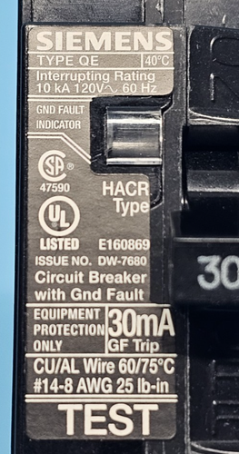 New, Siemens QE130 1-Pole 30A 120V Circuit Breaker. - Picture 5 of 9